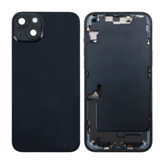 Original iPhone 14 Plus Baksida med Komplett Ram - Svart