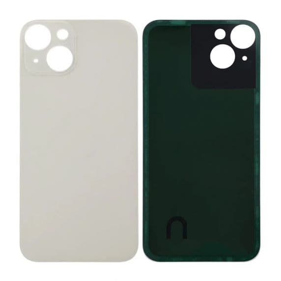 iPhone 14 Plus Baksida Glas med lins samt tejp - Vit