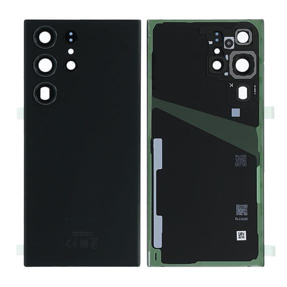 Samsung Galaxy S23 Ultra Baksida med tejp Original - Svart