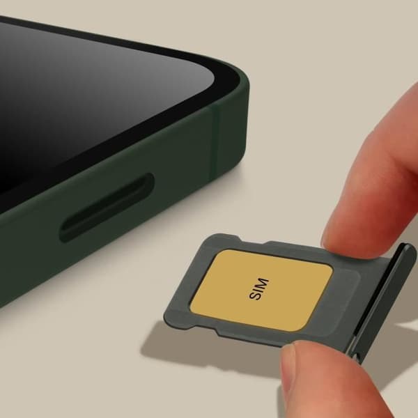 SIM-kortfack - AVIZAR - iPhone 13 Pro och 13 Pro Max - Nano SIM - Grön