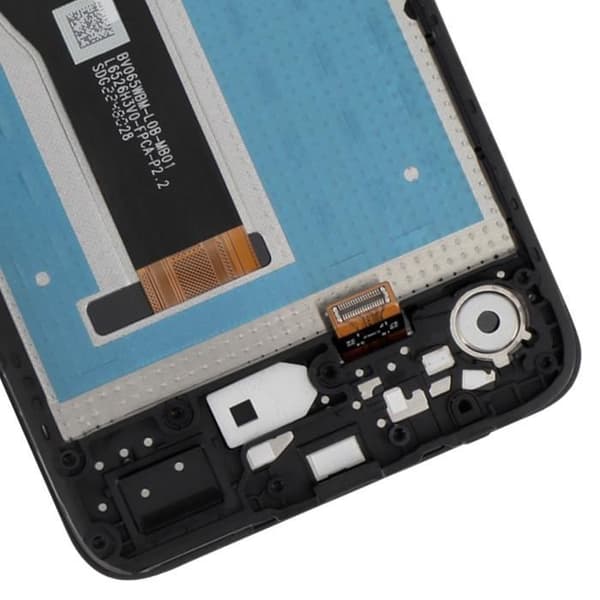 Komplett Block - AVIZAR - Motorola E13 - LCD-skärm - Touchglas - Svart Chassi