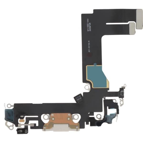 Lightning Laddningskontakt för iPhone 13 Mini - RELIFE - Vit - Integrerad mikrofon