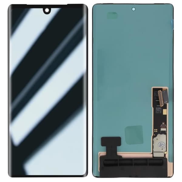 Komplett block för Google Pixel 7 Pro, LCD-skärm och svart pekglas