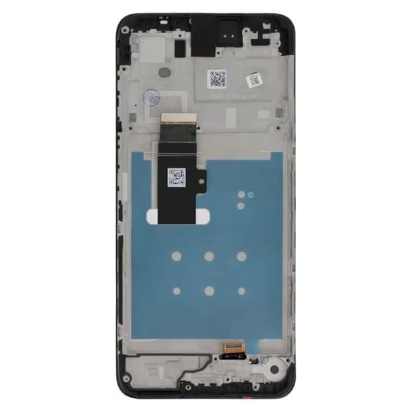 Original Motorola G13 LCD-skärm + pekglas (med ram) Motorola ljusgrå