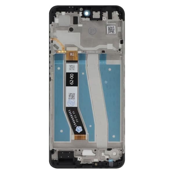 Original Motorola G14 LCD-skärm + pekglas (med ram) Motorola ljusgrå
