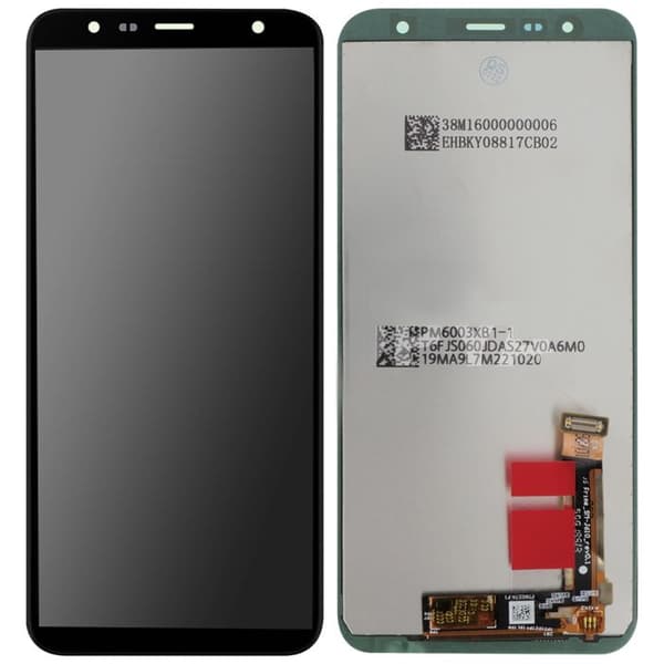 Galaxy J4 Plus och J6 Plus LCD-skärm och pekglas Original Samsung Black
