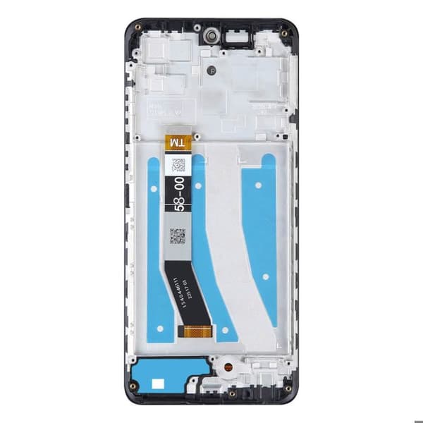 Komplett block för Motorola G32 5G LCD-skärm + pekglas och svart Relife-chassi