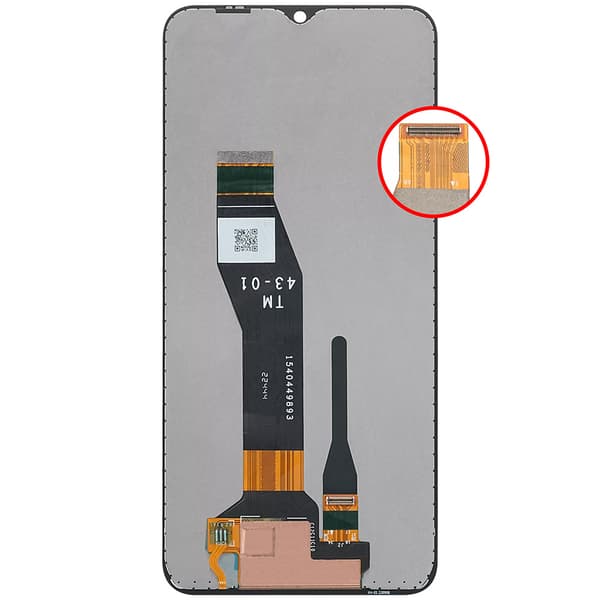 LCD-skärm till Motorola E13 - Svart
