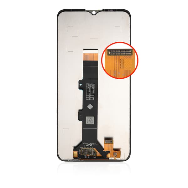 LCD-skärm till Motorola Moto E20 - Svart