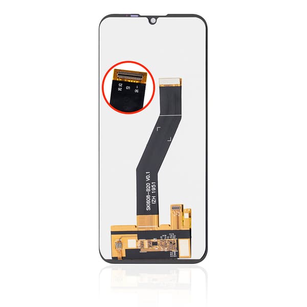 LCD-skjerm til Motorola Moto E6i - Svart
