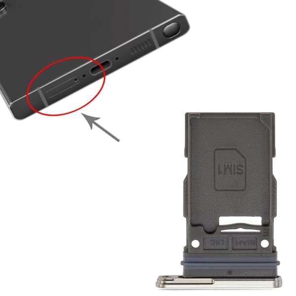 Samsung Galaxy S24 Ultra Simkortshållare - Sliver
