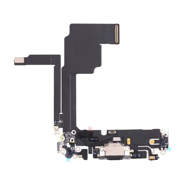 iPhone 15 Pro Laddkontakt med Flexkabel - Svart