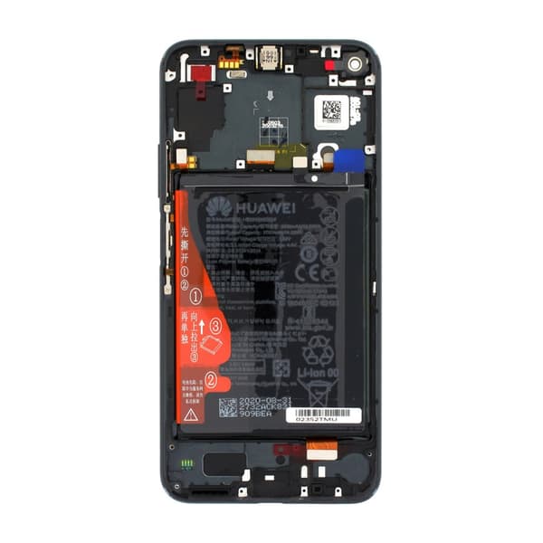 Huawei Honor 20/Nova 5T LCD Display Original + Batteri - Svart