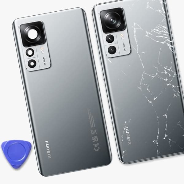 Bakre glas för Xiaomi 12T Pro - XIAOMI - Silver - Servic paket - Original bakre glas