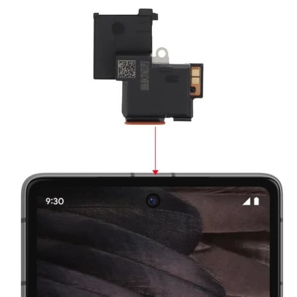 Intern högtalare för Google Pixel 7a - RELIFE - Ersättningshörlur - Svart
