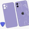 Miniatyrbild 4 av 4: Ersättningsglas bak till Apple iPhone 12 Lavendel