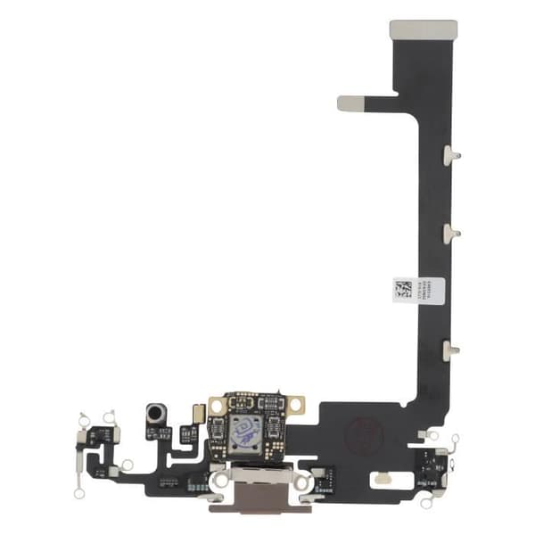 Laddningskontakt - AVIZAR - iPhone 11 Pro Max - Lightning Port - Integrerad mikrofon - Guld