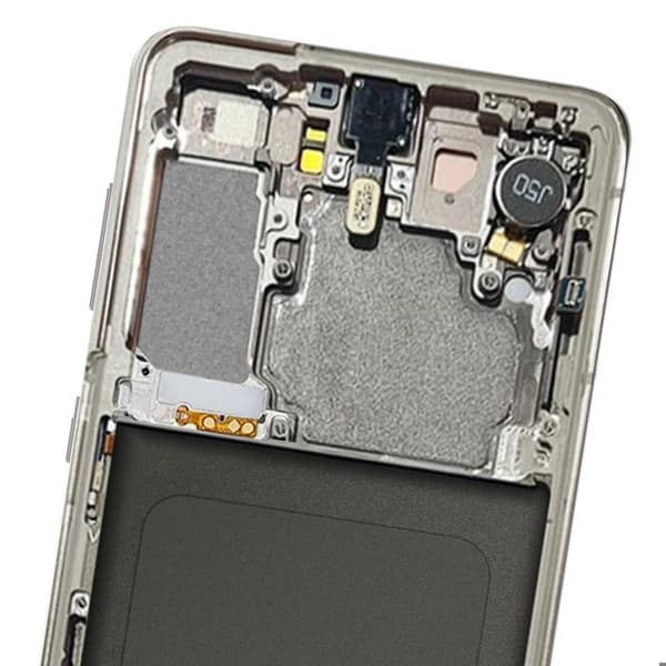 Komplett block Samsung Galaxy S21 LCD-skärm Touchglas Original Samsung vit