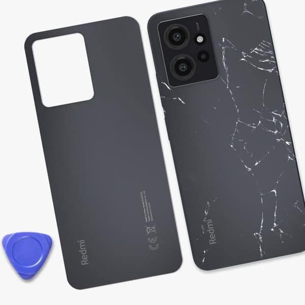 Batterikapacitet för Xiaomi Redmi Note 12 4G - XIAOMI - Svart - Ersättning för sliten eller trasig baksida