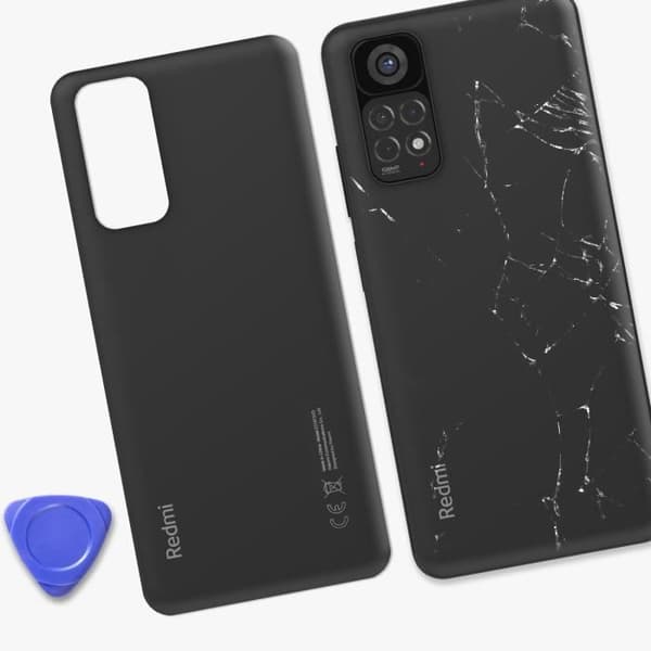 Bakstycke - XIAOMI - Redmi Note 11s - Svart - Original grafit