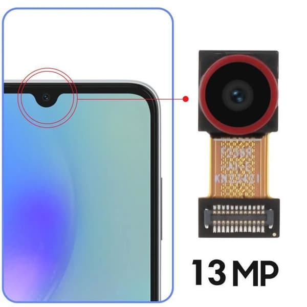 Frontkamera för Samsung Galaxy A05s 13MP Selfie Sensor Original Samsung Black