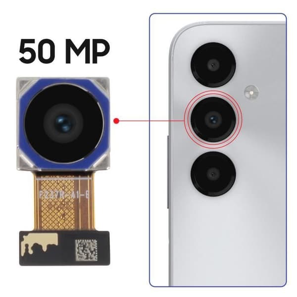 Bakkamera för Galaxy A05s Huvudsensor 50MP Original Samsung Svart