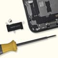 Miniatyrbild 3 av 4: Ersättningsvibrator AVIZAR för Apple iPhone 12 och 12 Pro - Svart - Inbyggd anslutningskabel