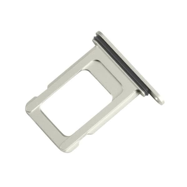 SIM-kortsfack för iPhone 15 och 15 Plus Nano SIM Vit / Gul - AVIZAR - Ersättning - Gul - Vit - 15 g