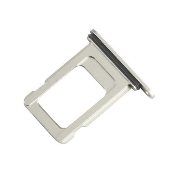 SIM-kortsfack för iPhone 15 och 15 Plus Nano SIM Vit / Gul - AVIZAR - Ersättning - Gul - Vit - 15 g