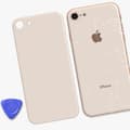 Miniatyrbild 4 av 4: Ersättningsbakruta för Apple iPhone SE 2020 och 8 - AVIZAR - Gul - Vikt: 19 g