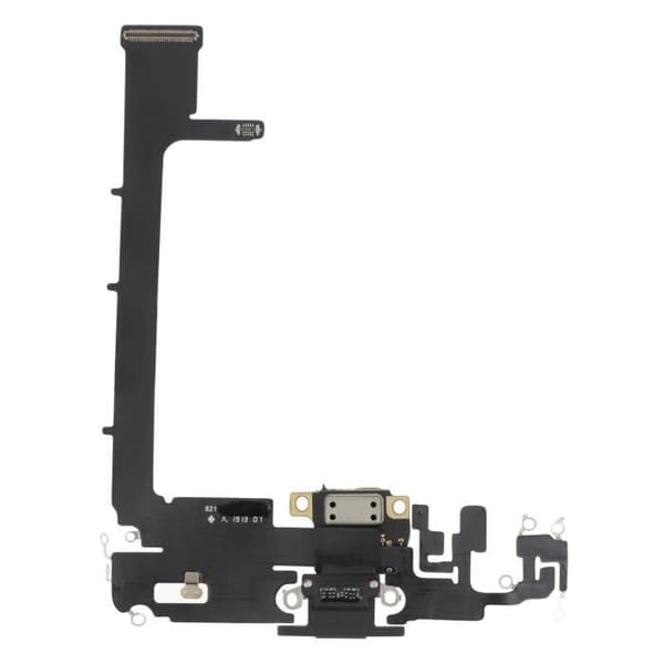 Laddningskontakt - AVIZAR - iPhone 11 Pro Max - Lightning Port - Integrerad mikrofon - Mörkgrön