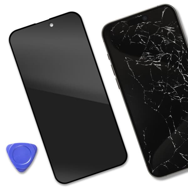OLED-skärm AVIZAR för iPhone 15 Pro Max - Svart - Original OEM-kvalitet - Ultra-känslig touch