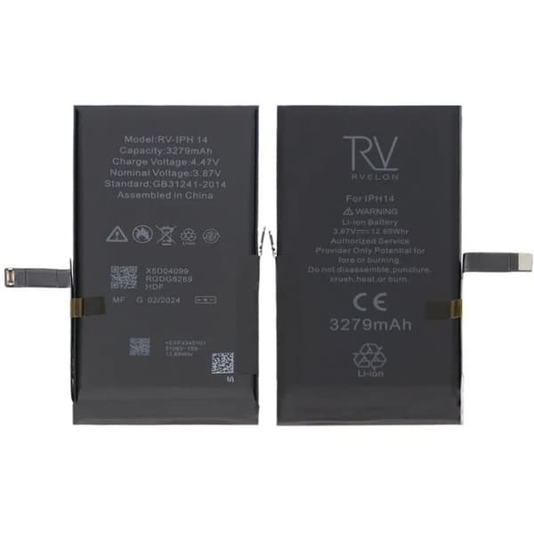 iPhone 14 Batteri 3279mAh Rvelon