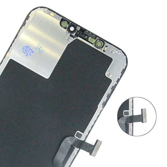 iPhone 12 Pro Max LCD Skärm - Svart (Tagen från ny iPhone)