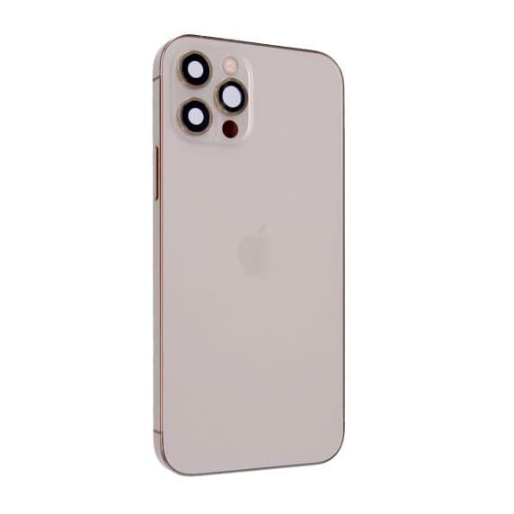 iPhone 12 Pro Baksida med Komplett Ram - Guld