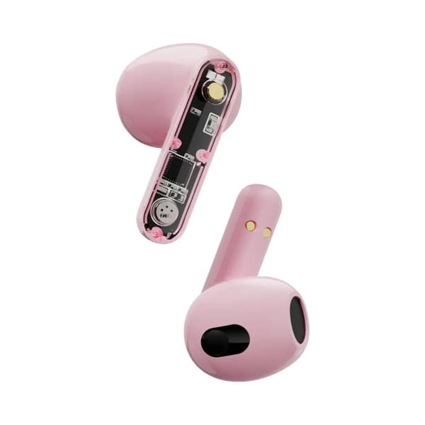 T150, Transparent TWS earbuds, Pink