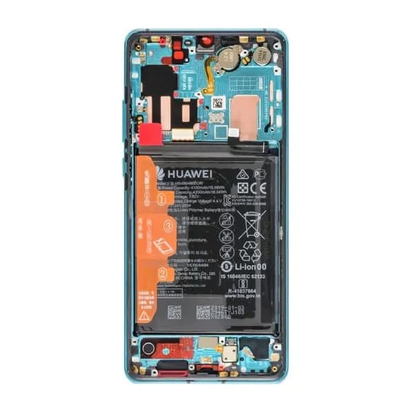 Huawei P30 Pro Skärm med LCD Display + Batteri Original - Crystal