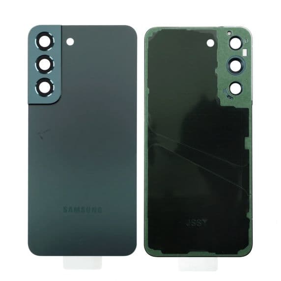 Samsung Galaxy S22 Baksida med tejp och kameraglas – Grön