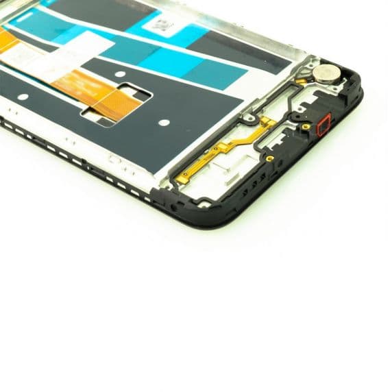 OPPO A52 Skärm med LCD Display med Glas Komplett Ram Original – Svart