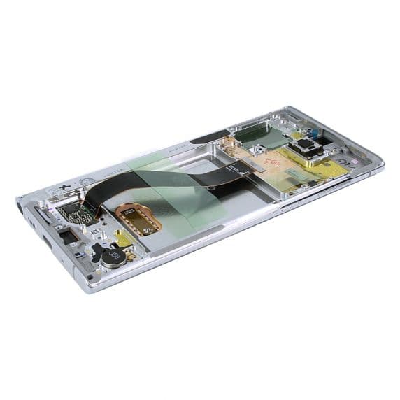 Samsung Galaxy Note 10 Skärm med LCD Display Glas Original – Vit