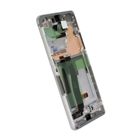 Samsung Galaxy S20 Ultra Skärm med Display Glas och Framkamera Original – Vit