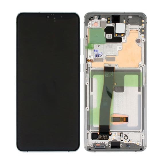 Samsung Galaxy S20 Ultra Skärm med Display Glas och Framkamera Original – Vit