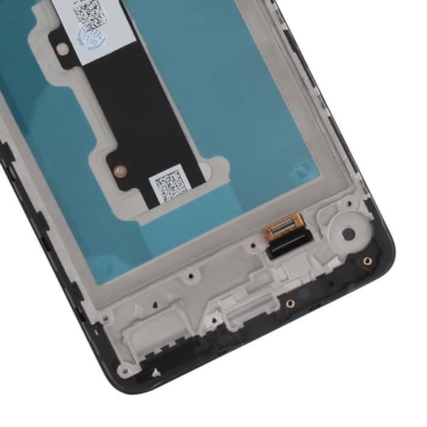 Original Motorola E22 / E22i LCD-skärm + pekglas (med ram) Motorola ljusgrå