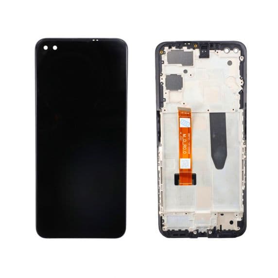 Realme X50 5G/X3 superzoom Skärm med LCD Display Glas & Ram OEM – Svart