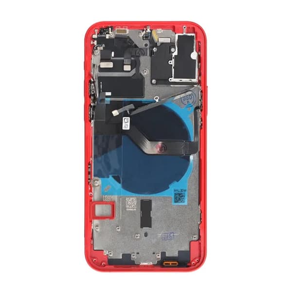 iPhone 12 Baksida med Komplett Ram OEM - Röd