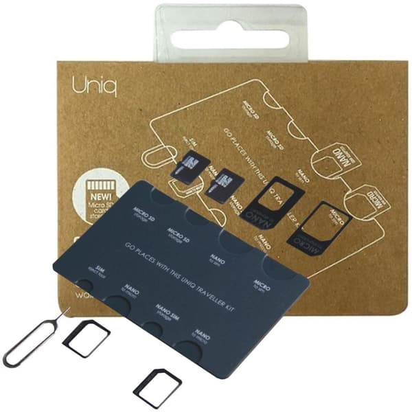 Uniq Sim Adapter Traveler Kit 7-i-1 SIM-kortorganisator