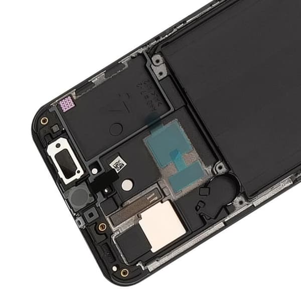 Helt block för Samsung Galaxy A40 LCD-skärm med pekskärm, svart kompatibel