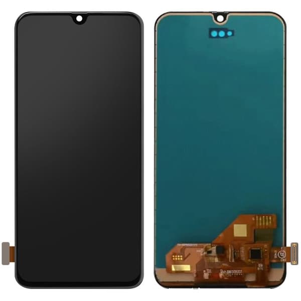 Helt block för Samsung Galaxy A40 LCD-skärm med pekskärm, svart kompatibel