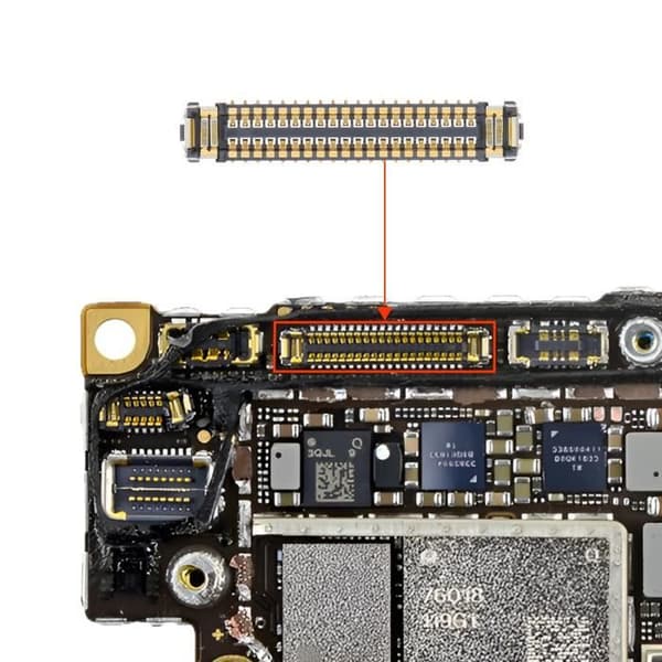 FPC-kontakt - AVIZAR - iPhone XR - Svart - Högkvalitativ ersättningsdel