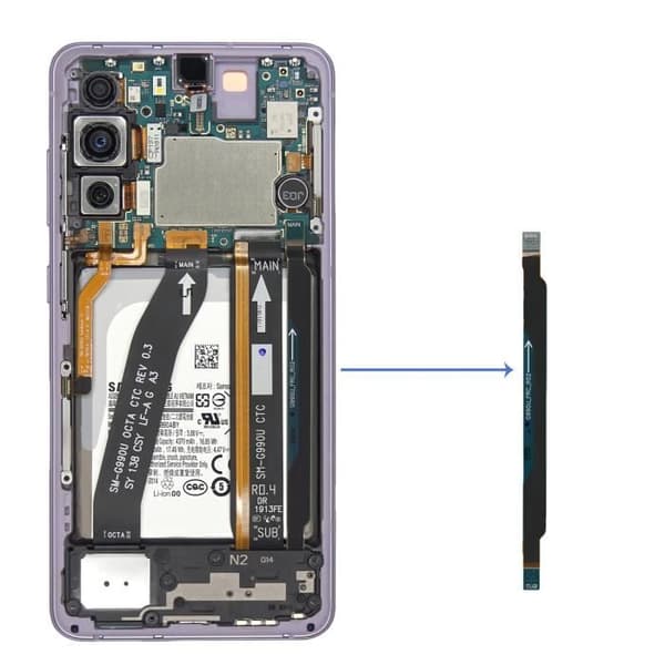 FRC Moderkort Anslutningskabel för Samsung Galaxy S21 FE Svart